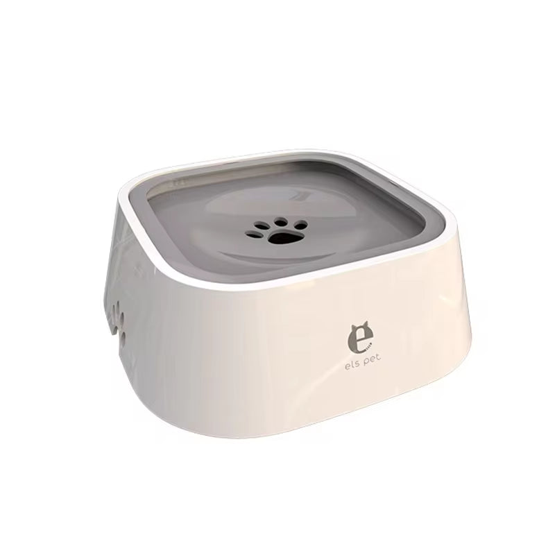 Floating Non-Spill Dog and Cat Water Bowl Dispenser - Anti-Overturn Plastic Design