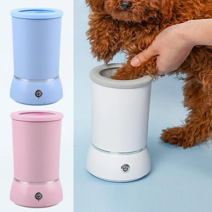 Electric Automatic Dog Paw Cleaner and Massager with USB Charging for Small to Large Breeds