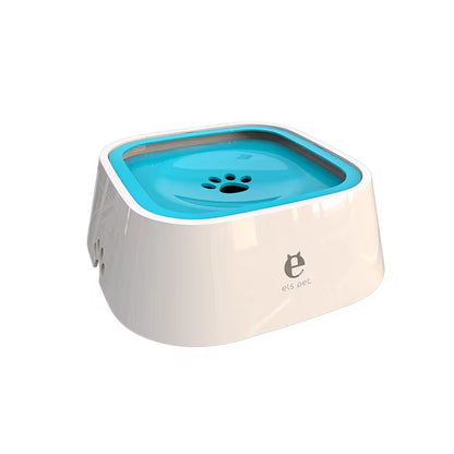 Floating Non-Spill Dog and Cat Water Bowl Dispenser - Anti-Overturn Plastic Design