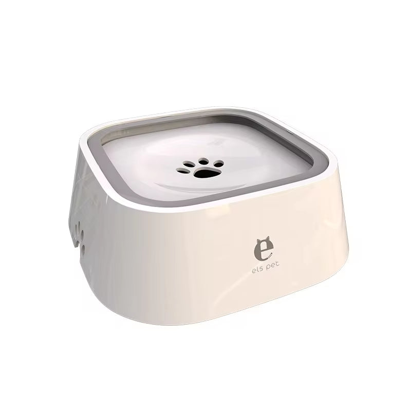 Floating Non-Spill Dog and Cat Water Bowl Dispenser - Anti-Overturn Plastic Design